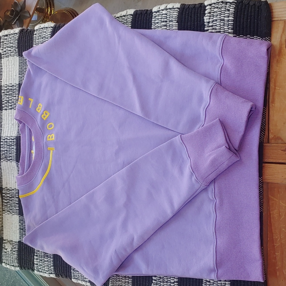 Urban Outfitters Purple Sweatshirt with Yellow Accents